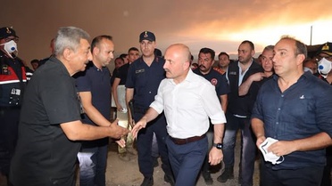 Aydın Valisi Varol yangın bölgesinde incelemelerde bulundu