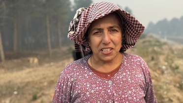 Baba ve Oğul, Orman Yangınında Destek Sağlıyor