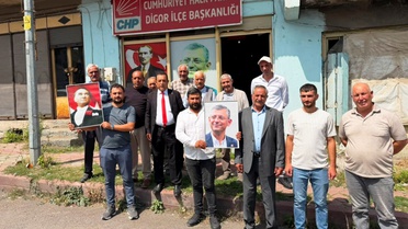 CHP Digor İlçe Teşkilatı partilerinden istifa ederek YENİ Parti'ye katıldı