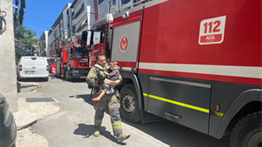 İtfaiyecilerden hayat kurtaran müdahale