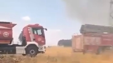 Lice'de Kırsalda Yangın Çıktı