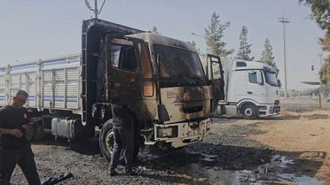Nusaybin'de Yanan Kamyon Kullanılamaz Hale Geldi