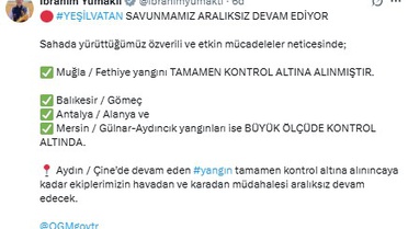 Fethiye Yangını Kontrol Altında