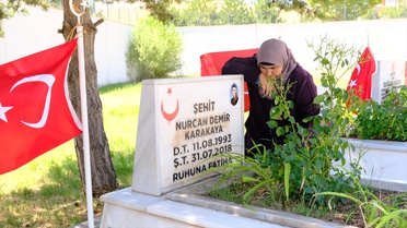 Teröristlerin katlettiği şehit Bedirhan bebek ve annesi Sivas'ta anıldı