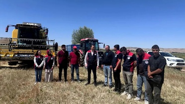 Ulaş Kaymakamı Hasat Sezonunu Karşıladı