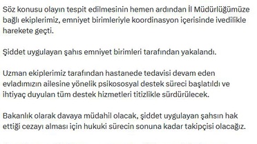 Bakan Göktaş'tan Mersin'de darbedilen çocuğun ailesine telefon