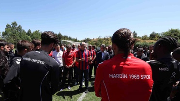 Bakan Işıkhan Mardin 1969 Spor'u Ziyaret Etti