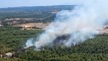 Buca'da Orman Yangınına Müdahale Devam Ediyor