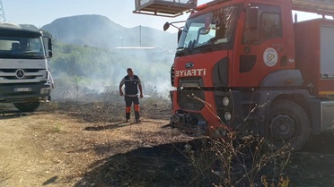 YHT Hattı Yakınında Yangın Paniği