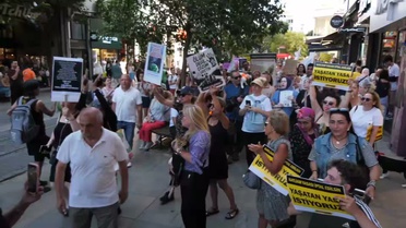 'Katliam yasası'nın ikinci yılında yaşam hakkı savunucuları Kadıköy'de eylem yaptı