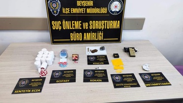 Beyşehir'de Uyuşturucu ve Silah Operasyonu