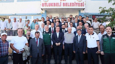 Yıldırım, Otlukbeli’nde belediye çalışmalarını inceledi