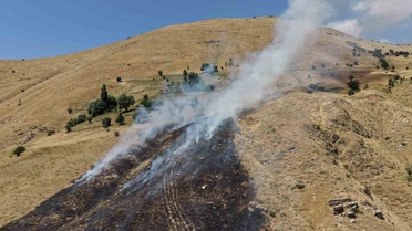 Bitlis'te Örtü Yangını Kontrol Altına Alındı