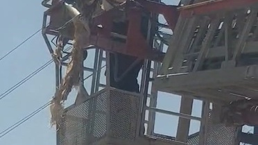 Leylek İtfaiye Ekipleri Tarafından Kurtarıldı