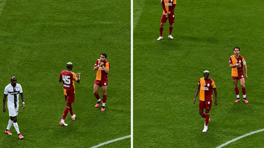 Galatasaray'da neler oluyor? Osimhen'den Yunus'un ağzını açıkta bırakan hareket