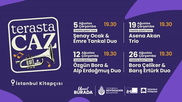 “Terasta Caz” konserleri, ağustos ayında İstanbul Kitapçısı Kadıköy şubesinde devam ediyor