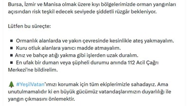 Yangın Riski! Dikkatli Olun!