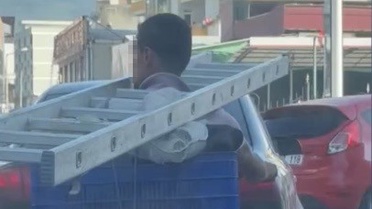 Osmaniye'de İlginç Motosiklet Anı