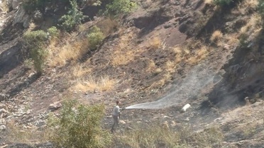 Gölbaşı'nda Çöplük Yangını Ormana Sıçradı