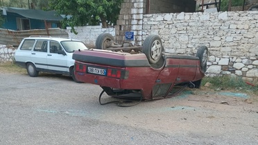 Efeler'de Kaza: Otomobil Ters Döndü, 1 Yaralı