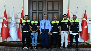 Motosiklet Derneği'nden Vali Soytürk'e Ziyaret