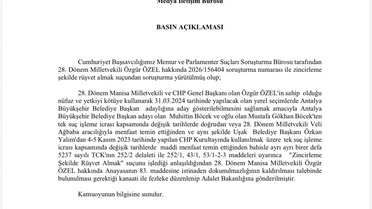 Özgür Özel’in dokunulmazlığının kaldırılması için hazırlanan fezleke Adalet Bakanlığına gönderildi