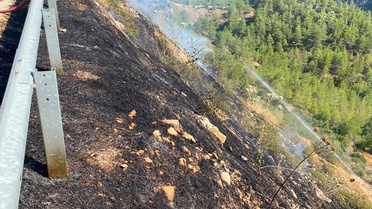 Silifke'de Orman Yangını Kontrol Altında