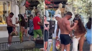 Çarşıda böyle gezdiler, esnaf şaştı kaldı