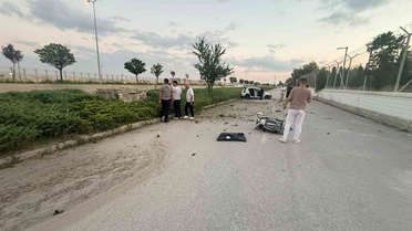 Çubuk'ta Takla Atan Araçta 2 Yaralı