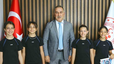 Cimnastikte Türkiye üçüncülüğü Aydın'da kutlandı