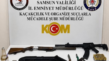 Bafra'da Silah Ticareti Operasyonu: 3 Gözaltı
