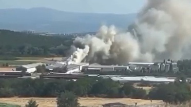 Mudanya'da Tavuk Çiftliğinde Yangın