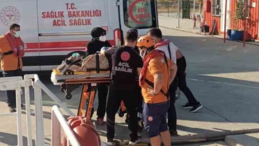 Çanakkale'de Kalp Krizi Geçiren Gemicinin Kurtarılması