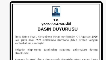Ezine'de Yangın Kontrol Altına Alındı