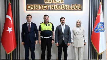 Kaymakamlardan Emniyet Müdürüne Ziyaret