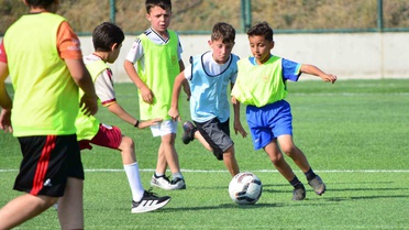 Kur’an kurslarında eğitim gören çocuklar futbol turnuvasında ter döktü