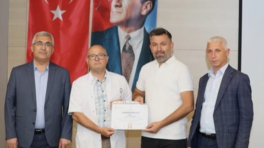 İshak Orman'a Teşekkür Belgesi
