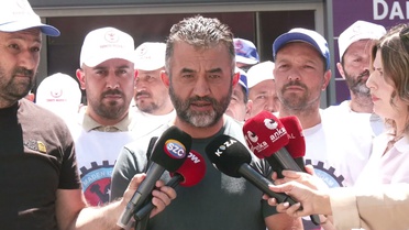Alacaklarını talep eden Doruk Madencilik işçilerinden oturma eylemi: Haftaya açlık grevine başlayacağız