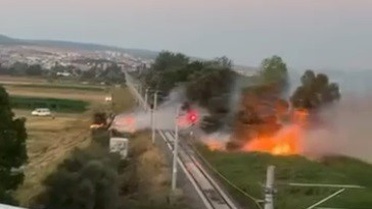 Tavşanlı’da çıkan arazı yangını kısa sürede söndürüldü