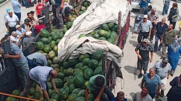 Tokat'ta Ücretsiz Karpuz Dağıtımı