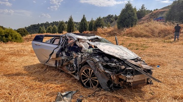 Uşak'ta Takla Atan Araçta Sürücü Hayatını Kaybetti