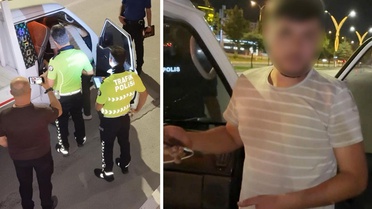 Alkollü ve ehliyetsiz sürücünün 'Aracım arızalandı' oyununu polis bozdu