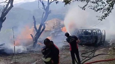 Komşusunu öldürüp evini ve aracını yaktı