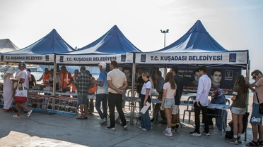 Kuşadası'nda metan gazı kurbanları için anma programı