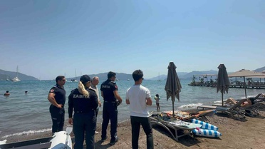 Marmaris’te sahillere sıkı denetim