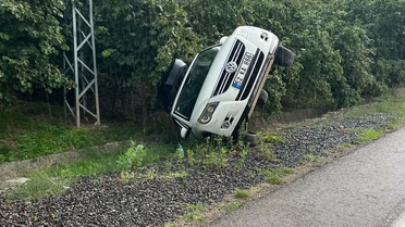 Fatsa'da SUV Araç Devrildi