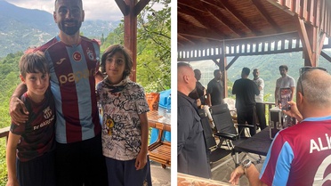 Salah'ın Trabzon'daki ilk ziyareti Araklı ilçesindeki Marzuba mahallesine