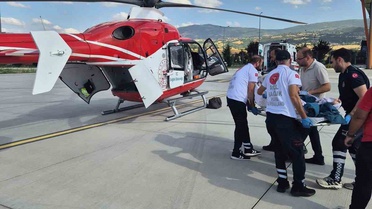 78 Yaşındaki Kadın Helikopterle Konya'ya Sevk Edildi