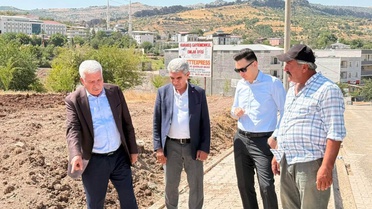 Çermik’te yol çalışması