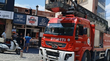 Keşan'da Dönerci Dükkanında Yangın